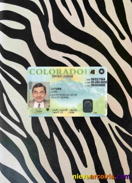 USA Colorado driving license version 2 photolook